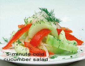 5-Minute Cold Cucumber Salad