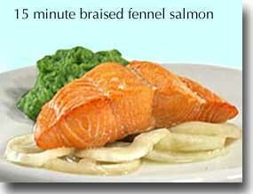 15-Minute Braised Fennel Salmon