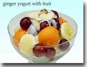 Ginger Yogurt with Fruit
