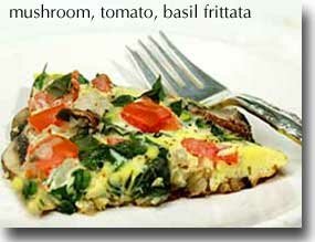 Mushroom, Tomato, Basil Frittata