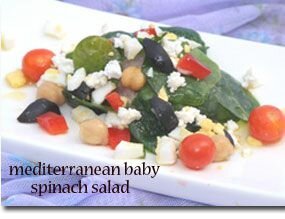Mediterranean Baby Spinach Salad