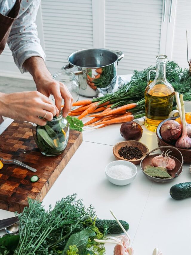 cheerful kitchen scene