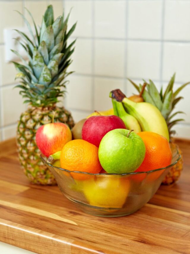 kitchen scene with fruits